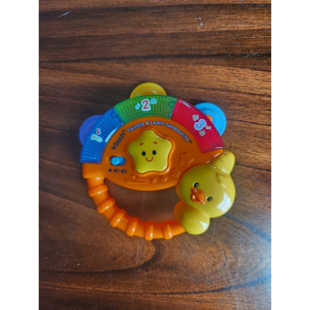 Vtech Baby Twinkle & Learn Tambourine Shake Play Numbers Music Sound Learning